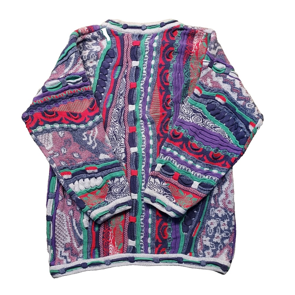 Tundra Multicolor Patterned Turtleneck Sweater - Purple, Red, Green, Blue - Picture 6 of 13